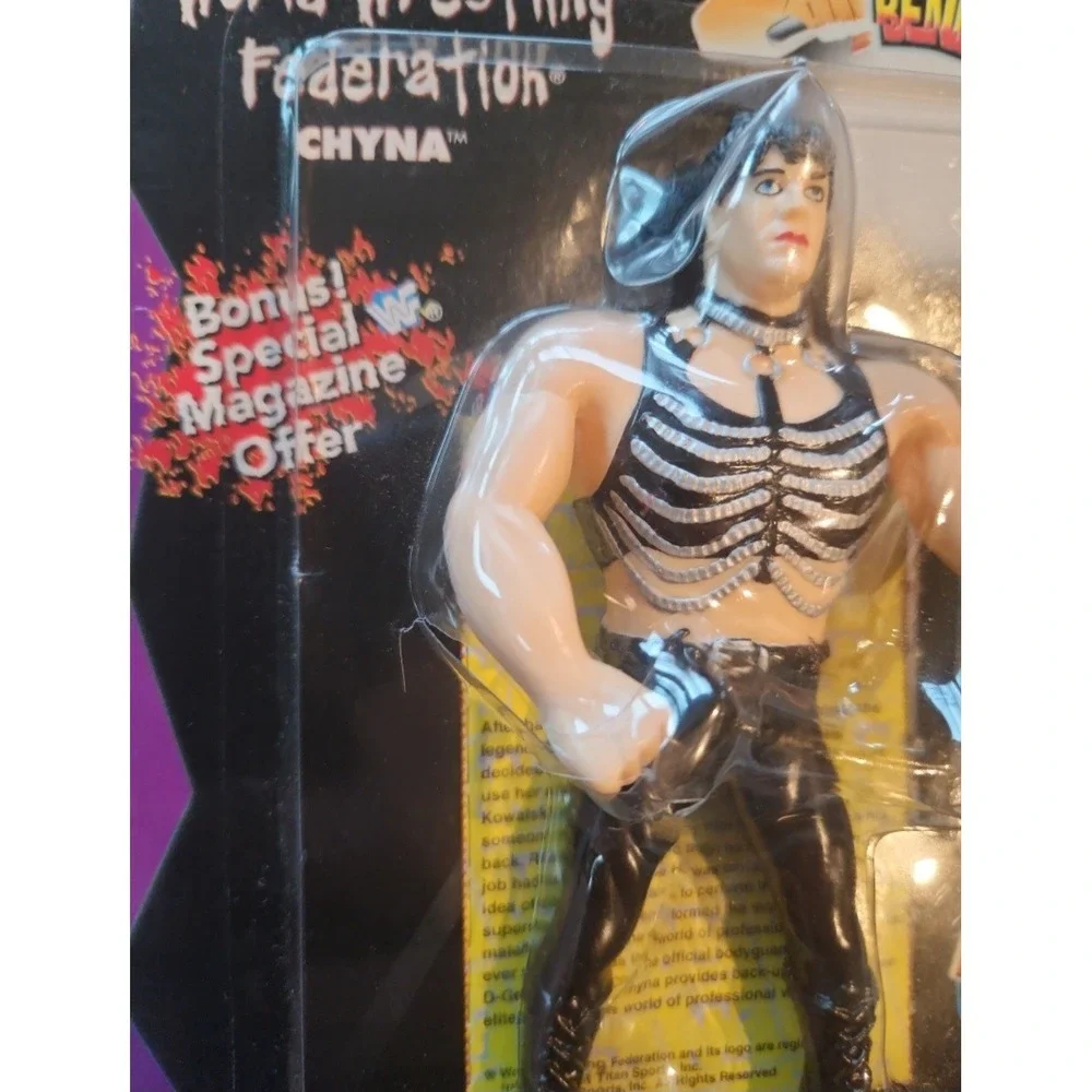 Autographed WWF CHYNA BEND-EMS FIGURE IN ORIGINAL PACKAGE WITH COA